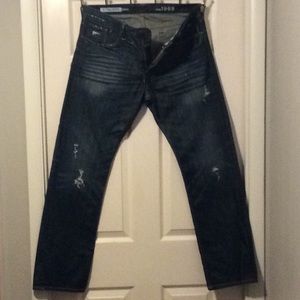 Gap Men’s distressed blue jeans